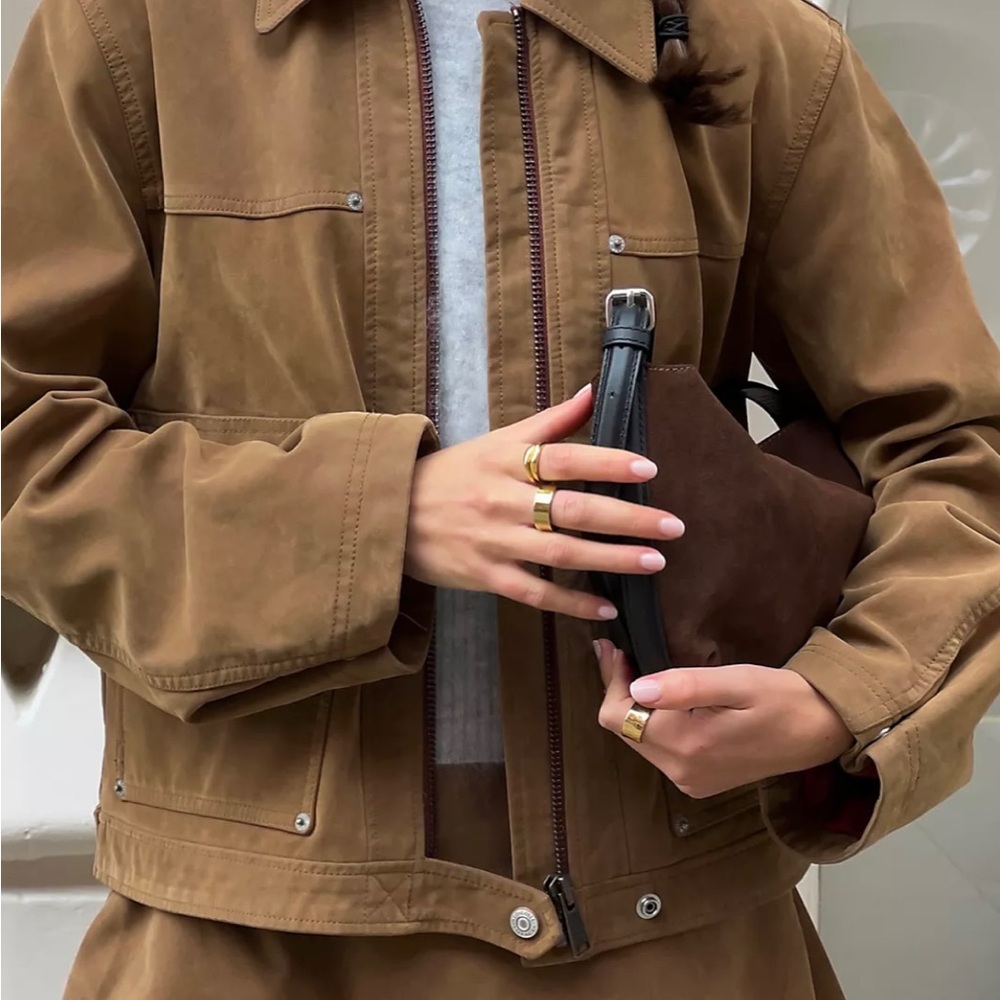 NWT Free People / We the Free Blair vegan suede jacket